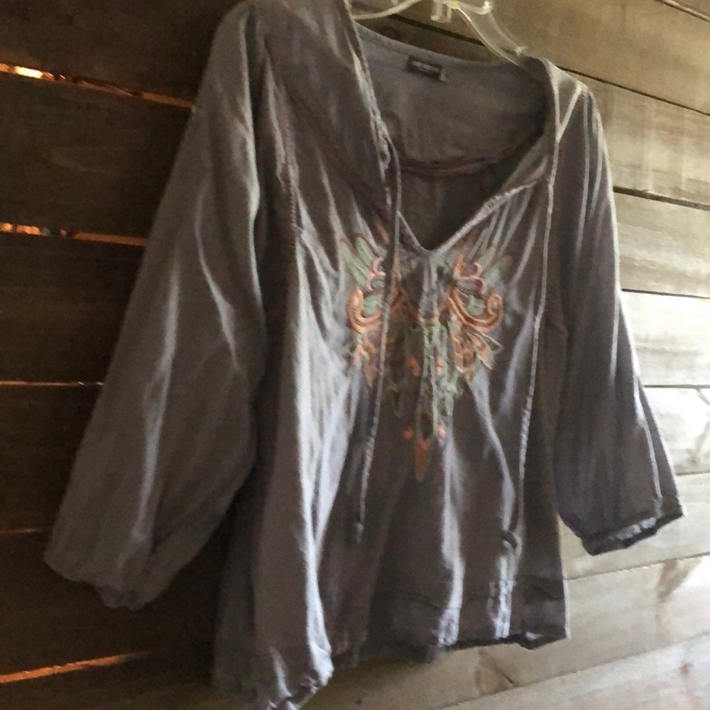 Cotton BoHo blouse